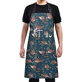 JUZGTSIT Babero unisex de invierno resistente al agua, ajustable, resistente al aceite, parrilla, trabajo, invierno, para chef, hogar, cocina, pintura, jardinería, barbacoa
