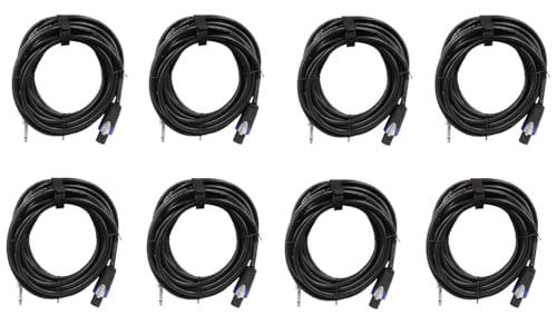 Rockville (8) RCTS1425 25' 14 AWG 1/4