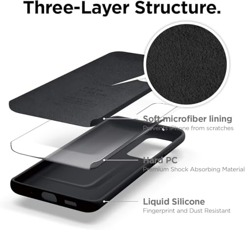 Image of MOBILOVE Back Cover Case for Samsung Galaxy S20 Ultra | Pure Liquid Soft Matte Silicone Case with Logo and Comes with Camera and Screen Protection Back Cover for Samsung Galaxy S20 Ultra (Black)