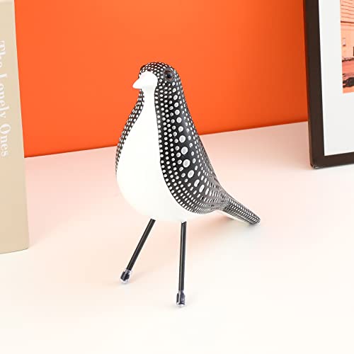 Friygardcn Cute Bird Figurine Décor Small Animal Statues Home Décor Gift For Bird Lovers Polka-Dot Art Bird Accents Living Room, Office, Shelf #TOP4