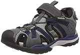 Grau Geox Jungen J Borealis Boy B Geschlossene Sandalen, Schwarz (Dk Grey/Navy C0739), 33 EU