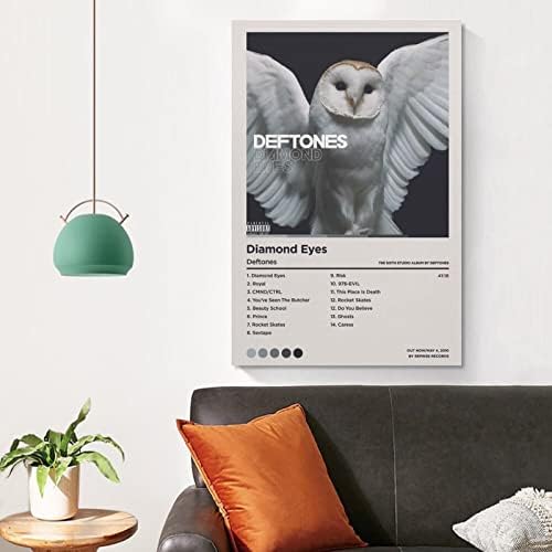Album Diamond Eyes Deftones Creative Cover Poster Canvas Wall Art Room Decor Pictures for Bedroom Wall Art Gifts Decor for Men Women Poster and Prints 08x12inch(20x30cm)