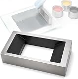 Applicatore a film umido a 4 lati, tipo telaio in acciaio inox CNC, corpo da 80 mm, larghezza di rivestimento ≥60 mm, bordi a fessura fissa per vernice, inchiostro e resina, bordi a fessura fissa