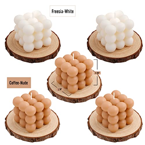 Bubble Candles Gifts For Women & Men, Coffee Scented For Coffee Table Bookshelf Bathroom Shelf Decor, Aesthetic Cute Cube Square Ball Modern Candle Trendy Room Candles Home Scented Decor Candle #TOP1