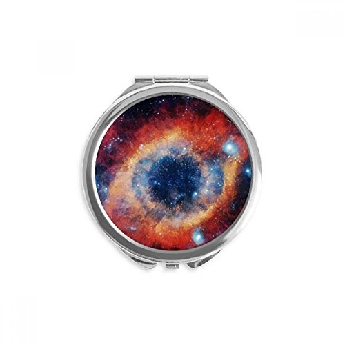 Miroir yeux nébuleuse univers motif coloré, le cadeau de maquillage de poche idéal