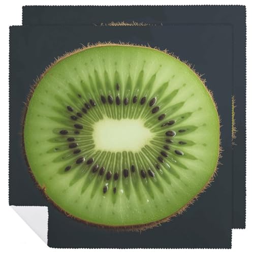 Servilletas de Tela Kiwi Slice Set x2 Floral Cuadradas miniatura 1