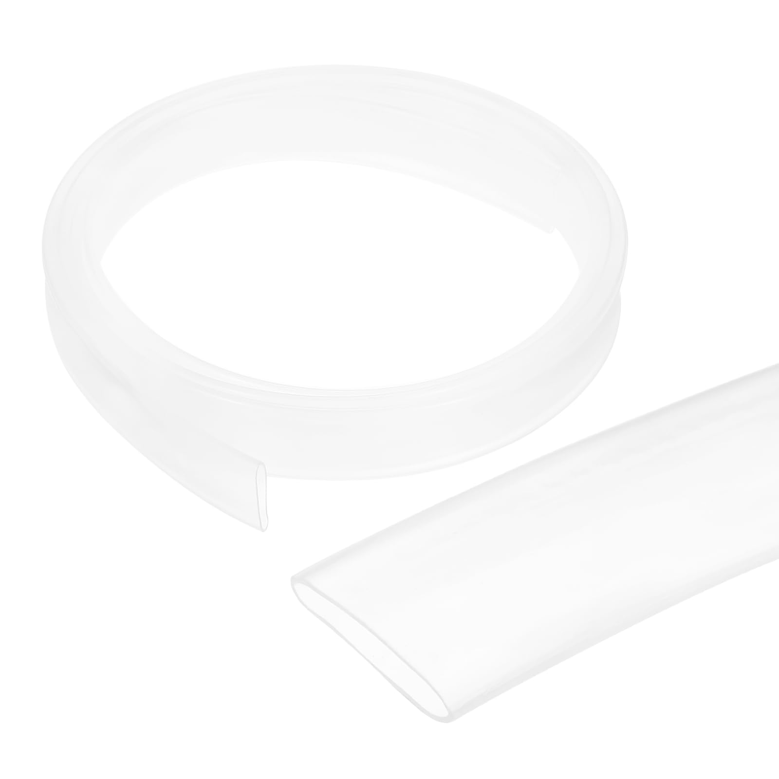 QUARKZMAN 12.7mm x 1.5m Tubo Termorretráctil, Envoltura de Cables con Pegamento 3:1 Doble Pared con Adhesivo Impermeable para Conducto Eléctrico Cable Reparación Conexión, Transparente