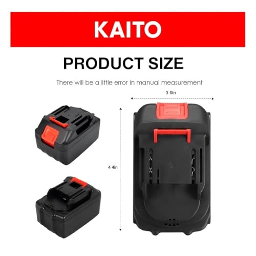 Image of KAITO 48V 10-Cell High Capacity Cordless Rechargeable Lithium-Ion Battery, 5.0Ah Rechargeable Battery | Compatible with Cordless Drill, Angle Grinder, Circular Saw, Blower & Car Pressure Washer