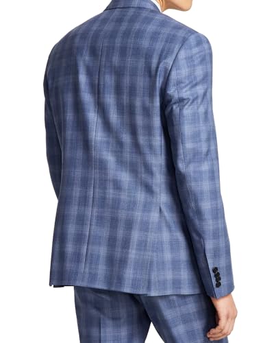 Ralph Lauren Men's UltraFlex Stretch Suit Jacket - Blue Plaid 36R2
