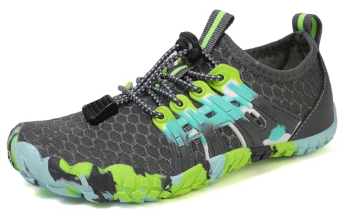 Image of Kids Water Shoes Boys Girls Quick Dry Aqua Socks Barefoot Beach Pool Swim Hiking Lightweight Non-Slip Outdoor