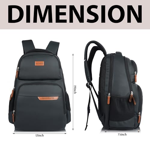 Image of Half Moon Signature 35L Business Backpack Bag for Man | Professional Water Resistant 15.6 Inch Laptop Bags for Men Office use | School Bag for Boys | Travel Laptop Bags for Women Office use
