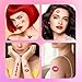 Kiss Tattoos Temporary, Lip Tattoo Stickers with 6 Sheets, 78 Mixed Style Designs for Valentine’s Day, Party Decorations and Gifts