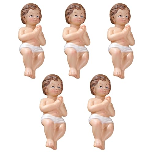 Jesuskind Figur Krippe -Kunstharz-Baby-Jesus-Ornamente | Harz Krippe...