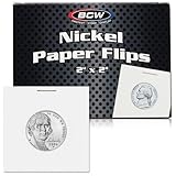 100 2x2 Cardboard Coin Holders Nickels by Coin Flips