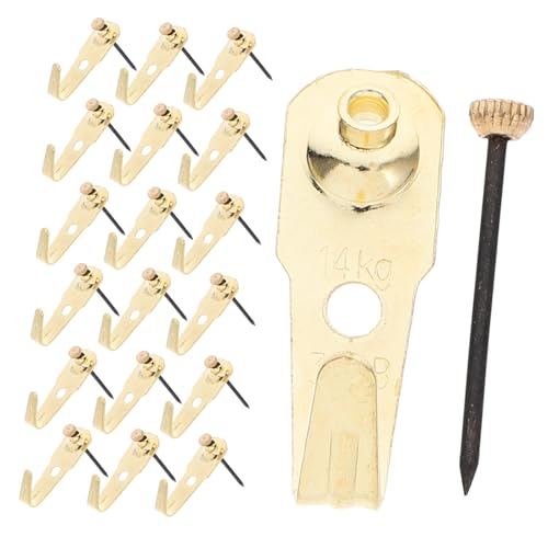 Image of 30sets German Hooks Copper Tips Robust Wall Hooks for Frames Dresses Artwork Easy Install