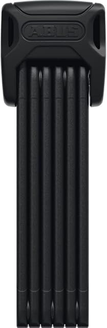 ABUS Unisex  dla dorosłych, 6000 K/90 BK SH SF składane zamki, jednokolorowe, uniwersalne