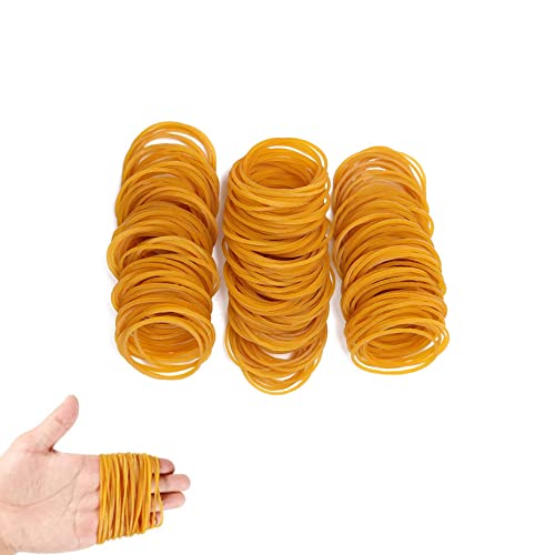 100pcs Natural Rubber Elastic Bands Heavy Duty Bands,Elastic Rubber Bands,Sturdy Thick & Stretchable Bands,Natural Elastic Bands For Home,DIY Craft,Office Stationary,School And More,Yelllow,38mm
