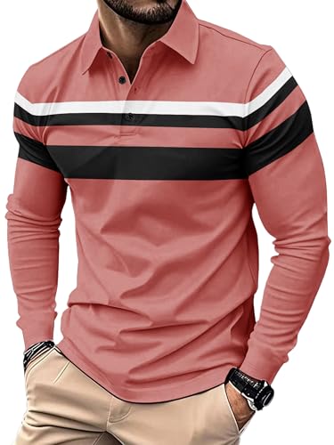 Image of Noble Monk Men's Polycotton Regular Fit Full Sleeves Polo T-Shirt