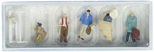 Preiser 14119 Pedestrians in Front of Railway Station Package(5) HO Model Figure