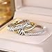 Fuxuei spinelli Ring for Women Stackable Interlocking kilcollin Rings Statement Dainty Fashion Connected Band Thumb Jewelry Gift 8