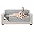 Sofa Shield Original Patent Pending Reversible Small Sofa Protector, Many Colors, Seat Width to 62 Inch, Furniture Slipcover, 2 Inch Strap, Couch Slip Cover Throw for Pets, Cats, Light Gray Charcoal