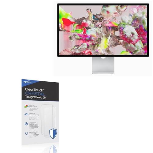 BoxWave Screen Protector Compatible with Apple Studio Display (27 in) - ClearTouch Crystal ToughShield 9H (2-Pack), Clear 9H Tough Flexible Film Screen Protector