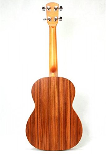 UKULELE TENORE TOP CORPO ZEBRANO MADE IN EUROPE TAVOLA FONDO FASCE ZEBRAWOOD TASTIERA IN PALISSANDRO