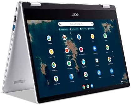 Acer Chromebook Spin 314 Convertible Laptop | Intel Pentium Silver N6000 | 14" HD Corning Gorilla Glass Touch Display | 4GB LPDDR4X | 128GB eMMC | Intel Wi-Fi 6 AX201 | Chrome OS | CP314-1H-P9G7