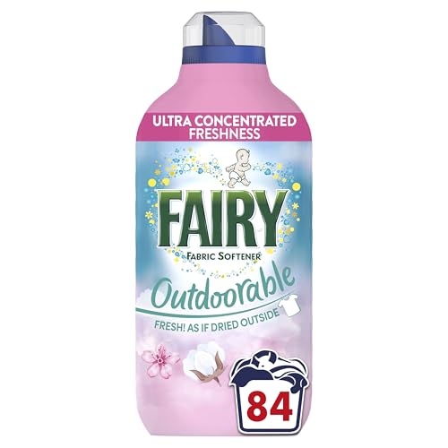 Fairy Outdoorable Fabric Conditioner Cherry Blossom and Nordic Cotton 84 Washes Ultra Concentrated Formula For Sensitive Skin Dermatologically Tested