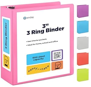 Enday Pink 7,6 cm D-Ringordner