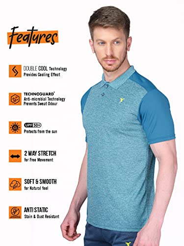 Image of TECHNOSPORT Men's Slim Fit Active T-Shirt - (MTP537 P) Pack of 1