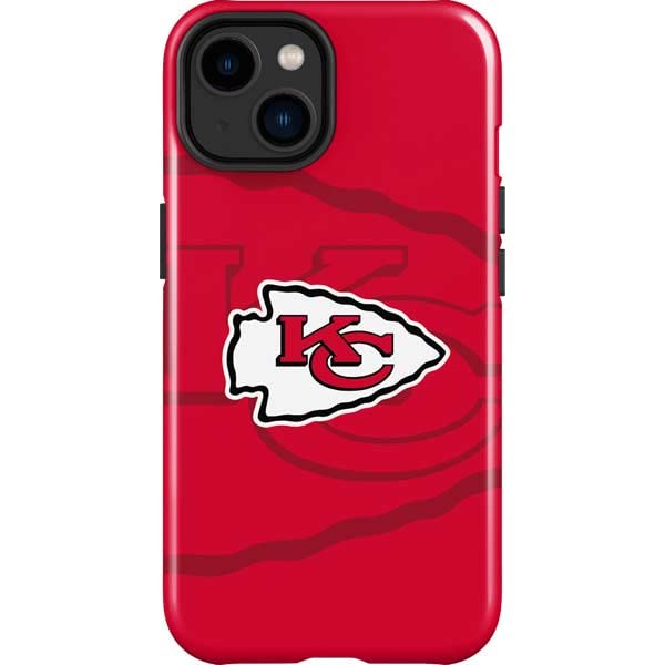 Skinit Impact Phone Case Compatible with iPhone 14 Plus - Officially Licensed NFL Kansas City Chiefs Double Vision Design