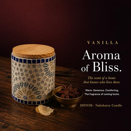 Image of Vanilla Scented Candle | Glass Jar | Flame of Warmth | 100% Soy Wax | No Paraffin | Eco Wick | 200g | 40Hr Burn | Comforting Sacred Home Fragrance| Spa, Meditation and Gift for All Occasion