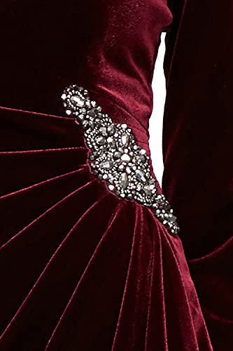 Alex Evenings Women's Short Velvet Cocktail Dress with Beading Detail (Reg Petite)3