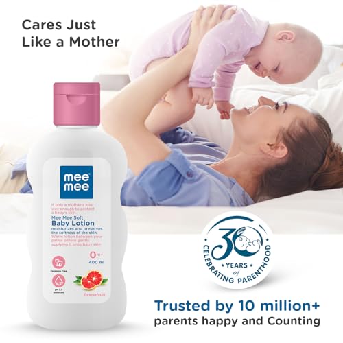 Image of Mee Mee Soft Baby Lotion and Gentle Baby Bubble Bath, 400ml