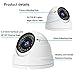 Anpviz Analog CCTV Camera HD 1080P 4-in-1 (TVI/AHD/CVI/960H CVBS) Security Dome Camera 2.8-12mm Varifocal Lens Video Surveillance, Weatherproof Metal Housing 36 IR-LEDs Day & Night Outdoor(White)