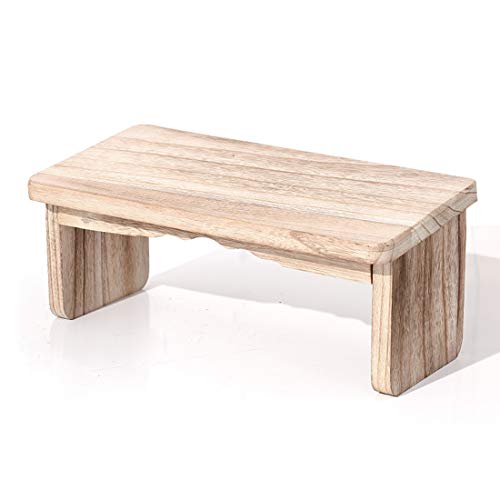 Bancs de méditation pliants Portables en Bois, Pieds pliants articulés, Pieds inclinés ergonomiques, positionnement pelvien Parfait, Aucun Coussin, Tapis ou Oreiller nécessaire, Naturel