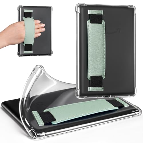 Image of iDLEHANDS 7 inch Clear Case,not for iPad(A260722) | Ultra Slim Lightweight Soft Transparent TPU Cover, Built-in Hand Strap