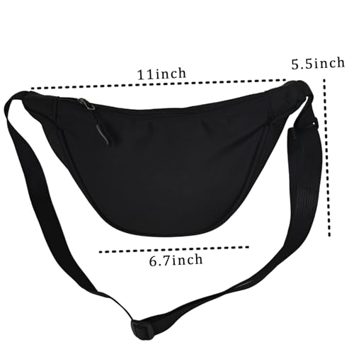 Image of Small Sling Crossbody Bag, Mini Crescent Bag with Adjustable Strap, Lightweight Nylon Bag for Both Women and Men, Small Shoulder Bag