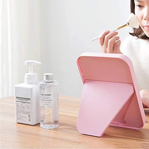 Espejo de Maquillaje Portátil Plegable Cuadrado Beige miniatura 5