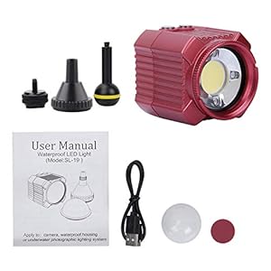 Waterdichte LED-lamp 60m 1100mAh hoge helderheid led-kralen onderwaterlamp zwart, geschikt voor verschillende scènes