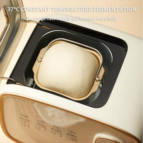 Máquina de pan 13 en 1, máquina de pan totalmente automática de 600 g, 13 menús preestablecidos, reserva de 15 horas, 1 hora de mantenimiento, calentamiento simulado del horno, máquina de hornear