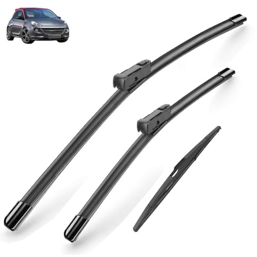 Vorne und Hinten Wischer Set Für Opel Adam 2012-2019 2013 2014 2015 beschichtet scheibenwischer klinge 26 + 16 + 14(Left hand drive)