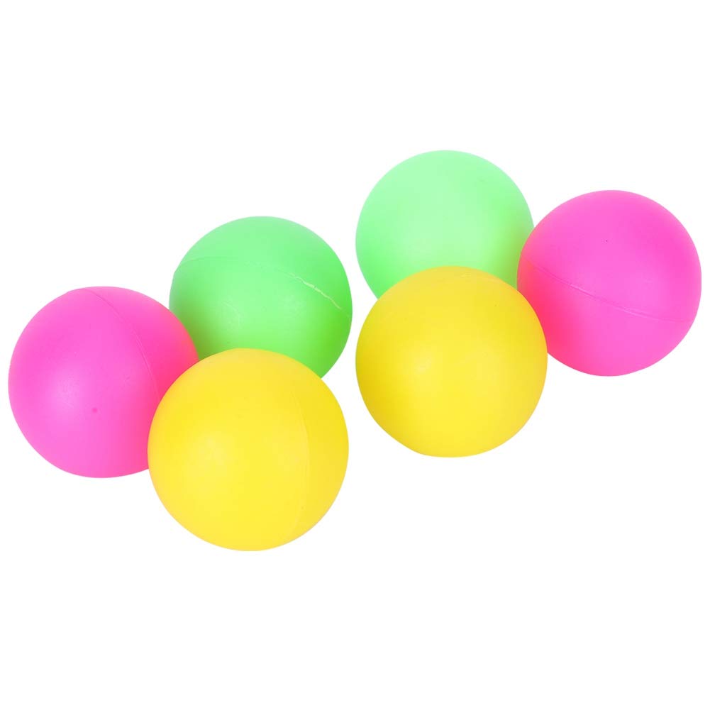 Mimdixy 6 Pcs Beach Paddle Ball Replacement Set, PVC High Visibility Water Proof Balls Beach Racket Replacement Accessories for Outdoor Activities Paddle Games (red yellow green)