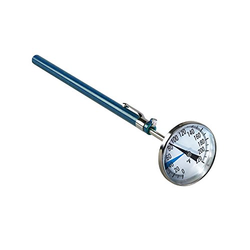 Stainless Steel Soil Thermometer By Smart Choice| 127Mm Stem, Easy-To-Read 1.5” Dial Display, 0-220 Degrees Fahrenheit Range | Soil Temperature Thermometer For Ground, Compost, Garden Soil #TOP3