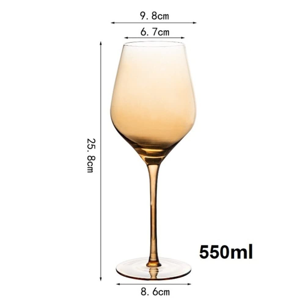 Szklany kieliszek do wina kryształ bursztyn kieliszek do czerwonego wina karafka ultra-cienki kielich duży kubek do degustacji brzucha bar dom ślub przyjęcie naczynia kubki