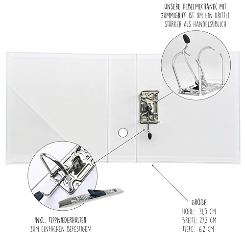 CALLUNA® Sammelordner Meine Erinnerungen mit Griffloch – Krippen Ordner – Sammelordner Kindergarten – ressourcenschonende Herstellung – inkl. EXTRA Schatzsuche-Spiel – Geschenk – Marienkäfer