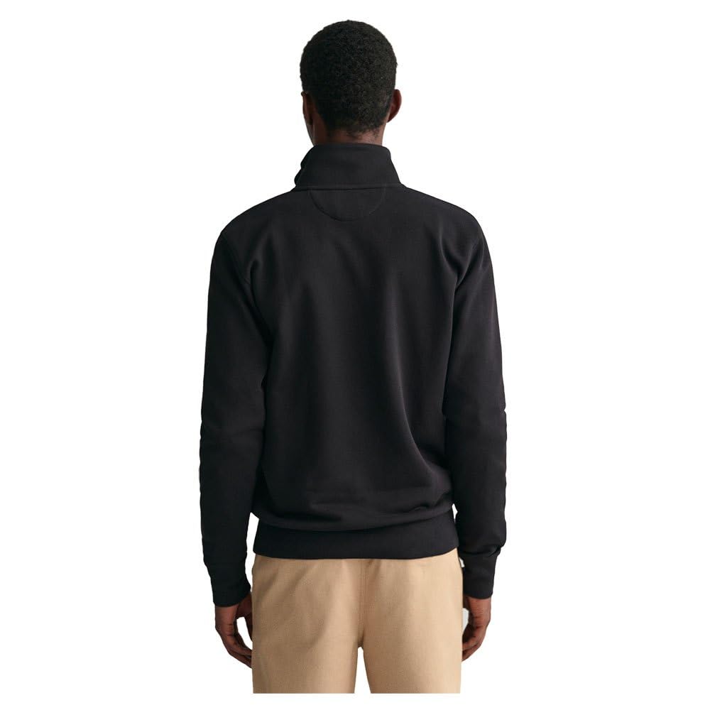 GANT Herren Reguläres Shield-Sweatshirt Mit Reißverschluss, Grey