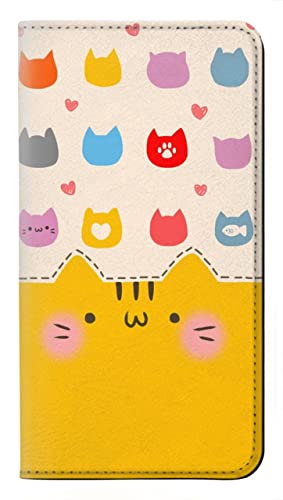 Coque Samsung S25 Ultra chat mignon étui rabat cuir PU