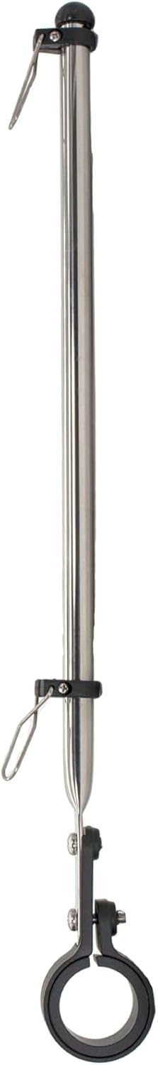 Vinland Marine 15" Boat Flag Holder Mount, 304 Stainless Steel Rail Mount Flag Pole for Boat, Big Air Flag Holder for Boats, Pontoon Boat Flag Holder, Pontoon Flag Pole Kit Rail Mount